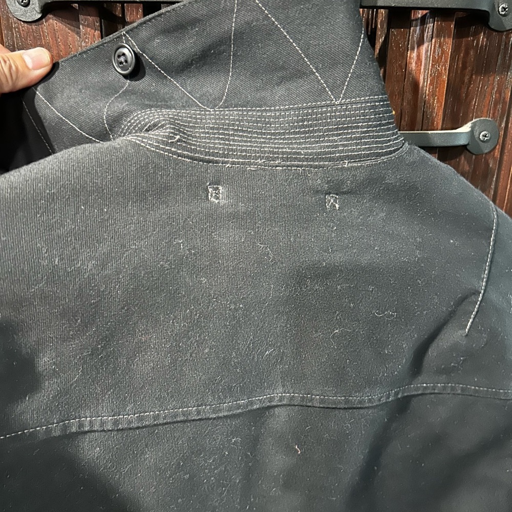 DOUBLE RL canvas faux fur lined Navy deck jacket size Medium - Picture 11 of 12
